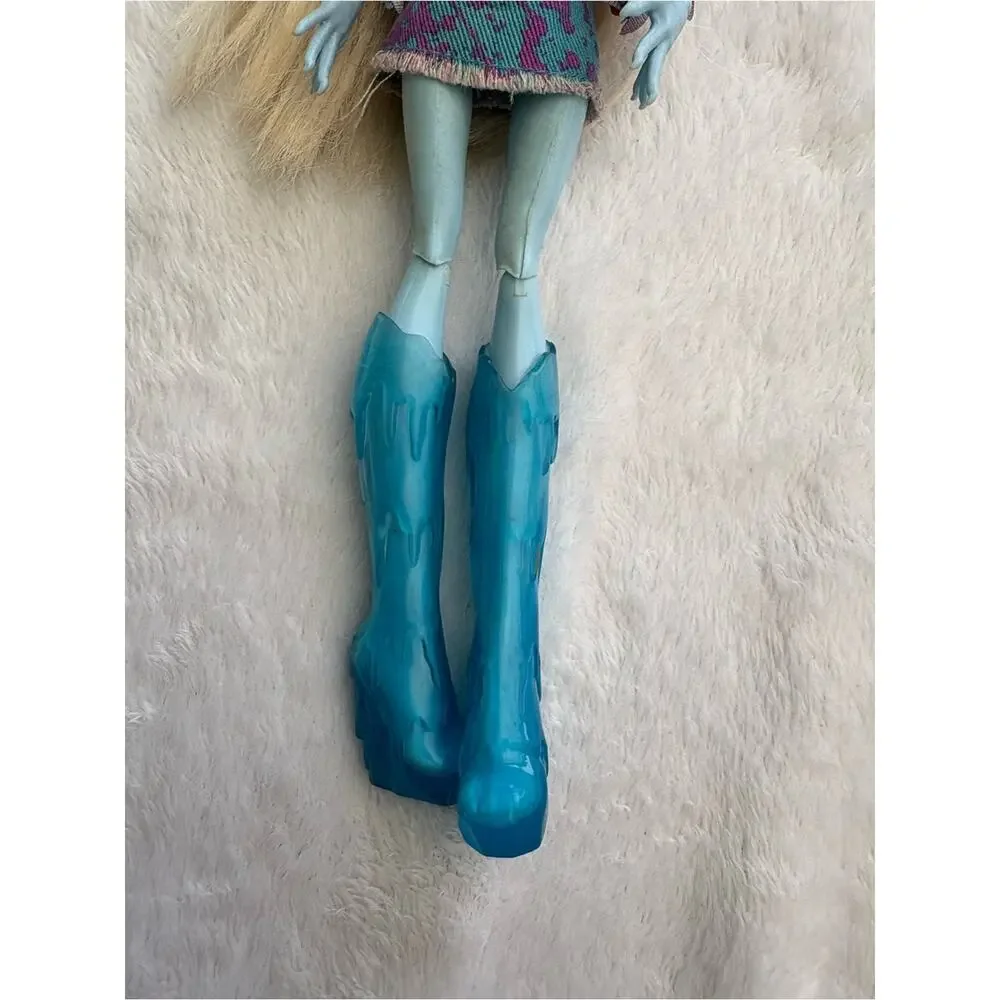 2013 monster high Abbey Bominable fashion Blue Skinned doll music festival